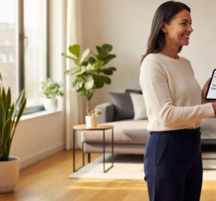 Zadowolony klient po wykonanej usłudze sprzątania przez zespół Home Clean Market