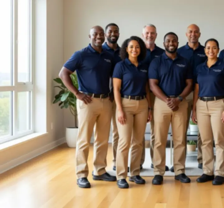Zespół Home Clean Market gotowy do realizacji sprzątania